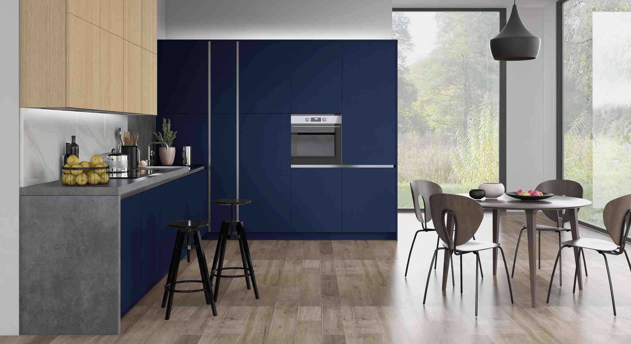 kitchens in portglenone, antrim, ballymena by 5 star kitchens - vassa matt - true handleless