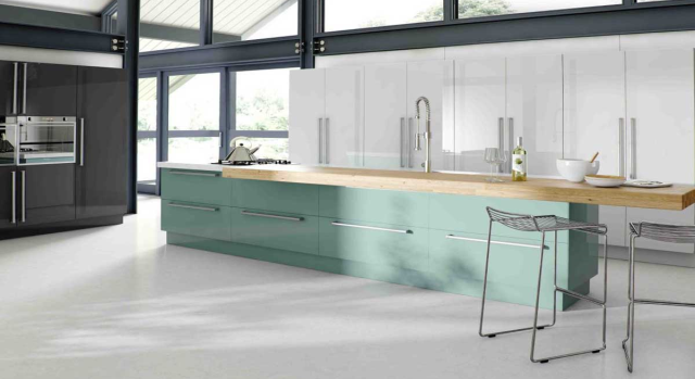 kitchens in burryport, wales by steve williams - cutler - gloss vivid