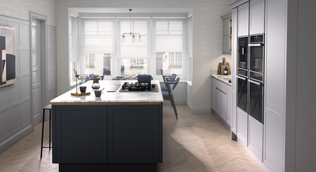 kitchens in portglenone, antrim, ballymena by 5 star kitchens - ellerton - painted to order