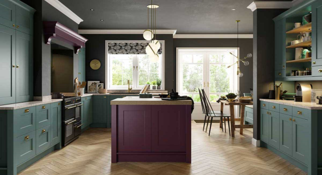kitchens in portglenone, antrim, ballymena by 5 star kitchens - florence - painted to order