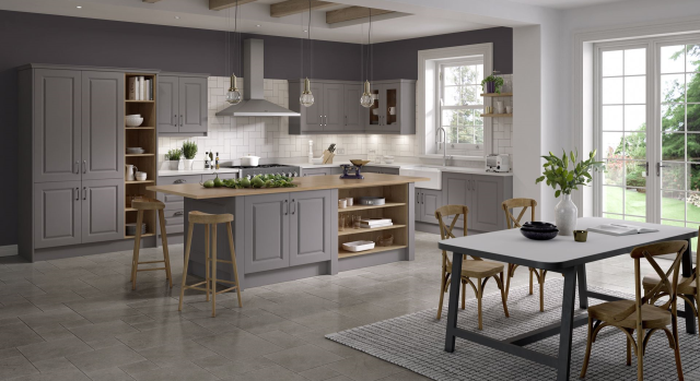 kitchens in portglenone, antrim, ballymena by 5 star kitchens - lincoln - serica - stock